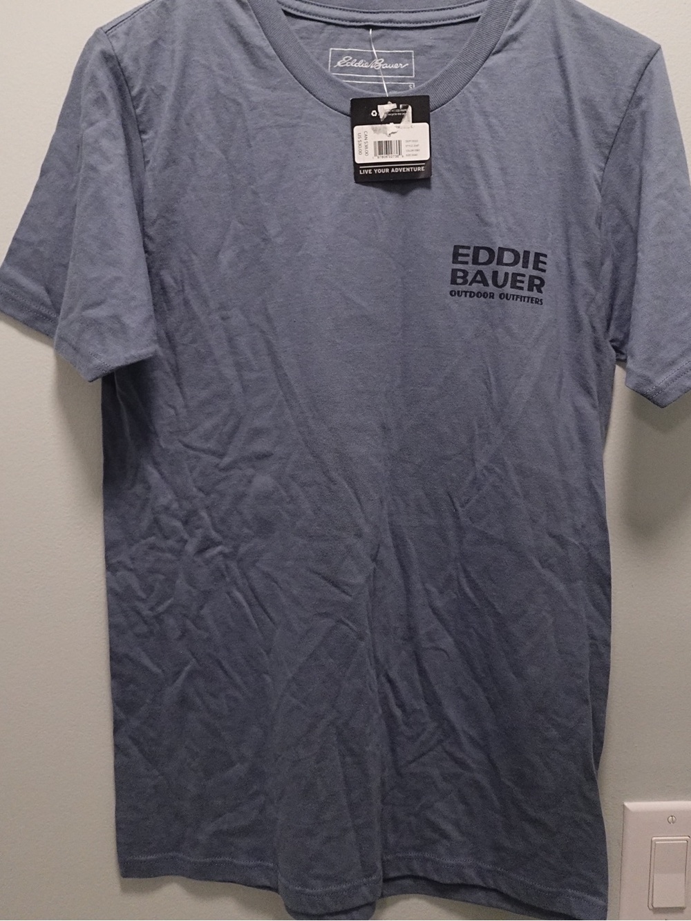 Eddie Bauer Short Sleeve Crewneck Tee in Dusty Blue